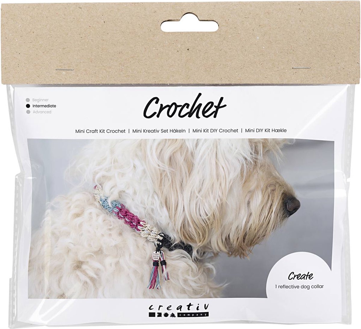 Creativ Company Mini-Hobbyset Häkeln Hundehalsband