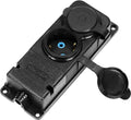 Orno heavy-duty opbouw wandcontactdoos verlengstopcontact met afdichting - vochtbestendig rubber ip44 - brandwerend - 2-voudig