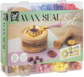 Creative craft group lakzegel set met 12 kleuren en 2 stempels.