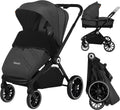 Lionelo mika 2in1 kinderwagen – wandelwagen reiswieg – omkeerbare zitting – compact opvouwbaar met zitje – xxl waterdichte luifel upf50+ – verstelbare rugleuning voetsteun – pu wielen met vering – inclusief accessoires set tot 22 kg