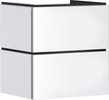 Hansgrohe xilesa e - badmeubel - 580 470mm maat - 2 lades - push-open lades - voor wastafel - mat wit