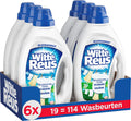 Witte reus gel - vloeibaar wasmiddel - witte was - 6 x 19 wasbeurten - voordeelverpakking