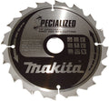 Makita ø 190mm asgat 30mm 16t cirkelzaagblad voor hout | specialized - b-33059