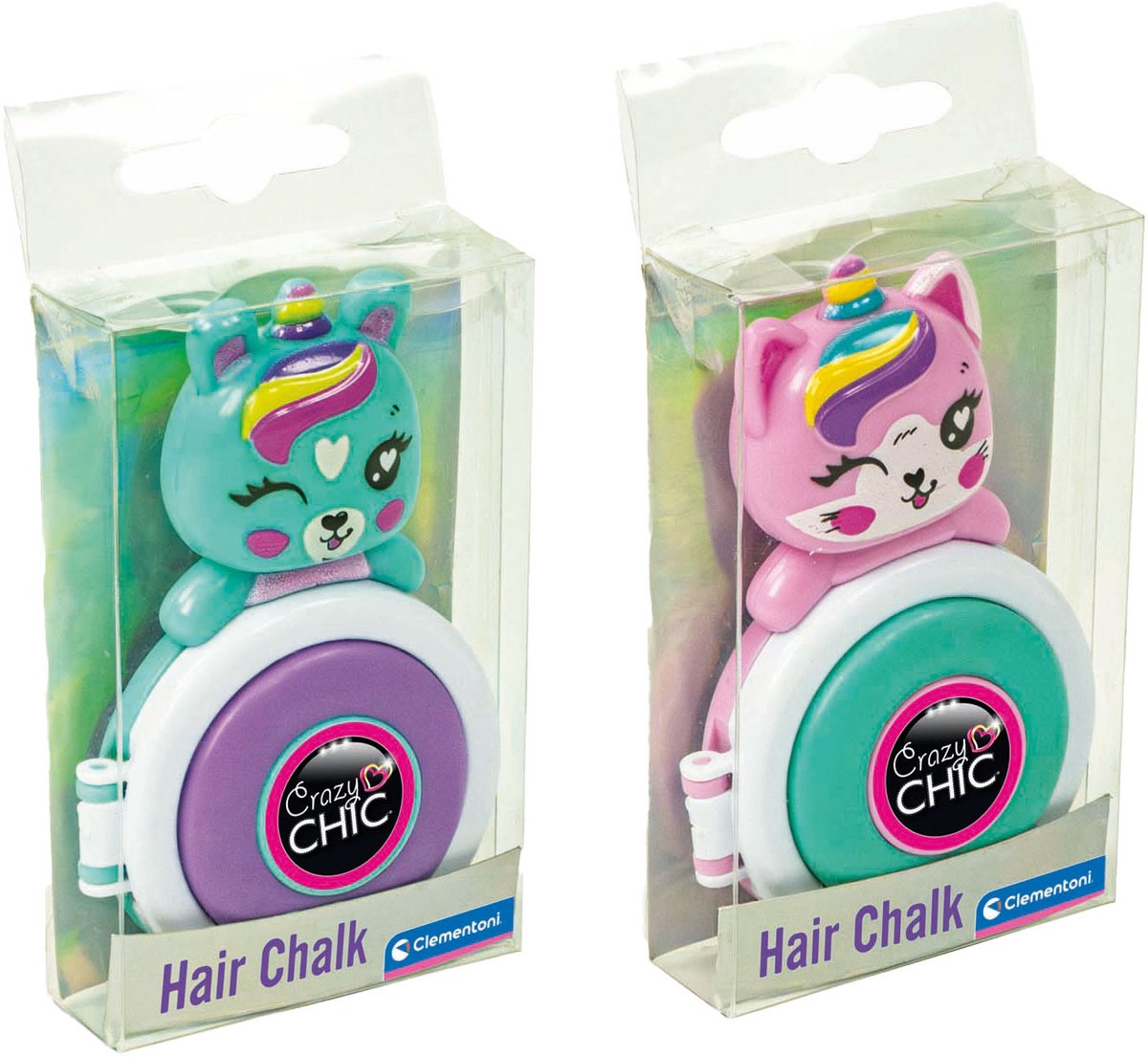 Clementoni verrückter schicker schöner Haarkreide-Einhorn-Lila-Blau