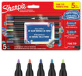 Sharpie creative marker acrylverf pennen | aardetinten | watergedragen verfmarkers | fijne punt | knutsel- en kunstbenodigdheden | diverse kleuren | 5 stuks