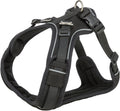 Trixie Premium-Hundegeschirr aus Flexmesh mit breitem Brustbereich, schwarz