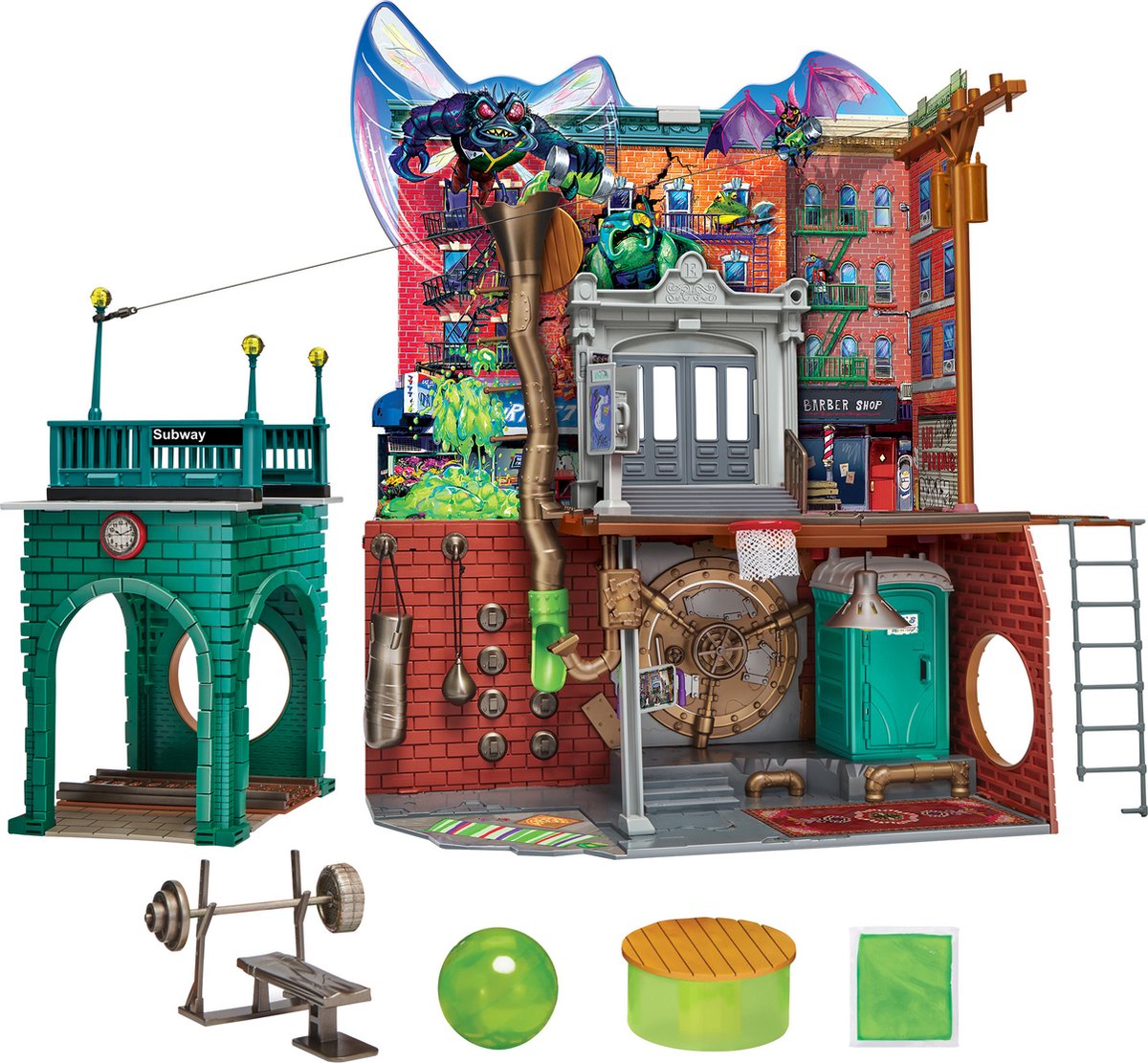 Boti Teenage Mutant Ninja Turtles Hauptviertel Spielset
