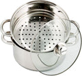 Kinghoff 3315 stoompan - ø18 cm - rvs - alle warmtebronnen