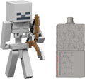 Mattel minecraft redstone charged skeleton actiefiguur en accessoireset