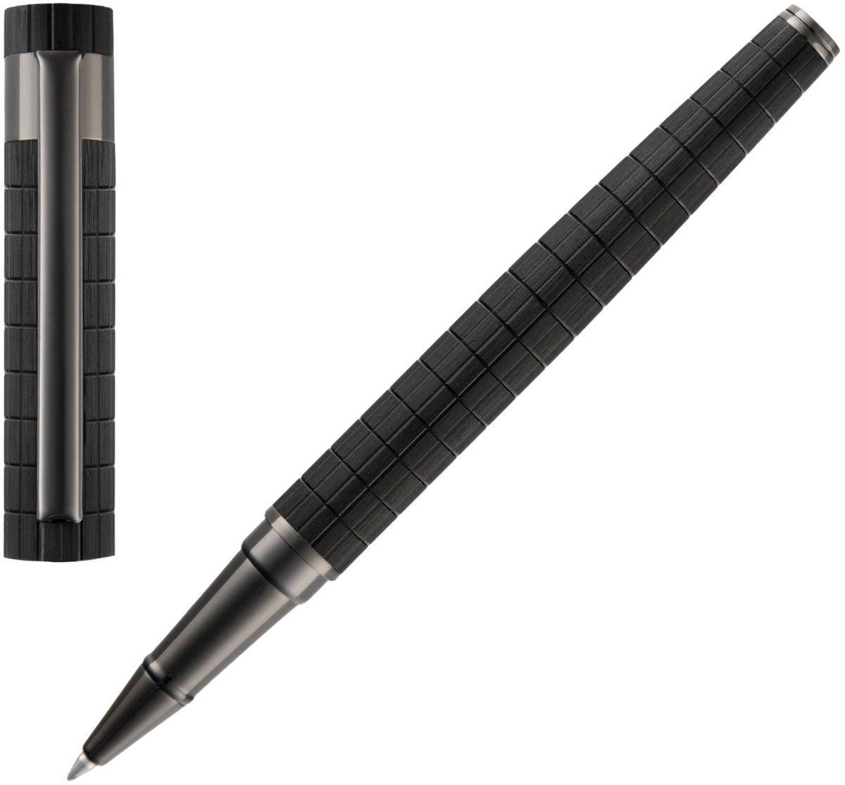 Hugo boss - hsq5635a - rollerballpen - zwart groen - loop