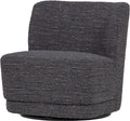 Woood atty draaifauteuil - grove melange - grijs - 75x74x65
