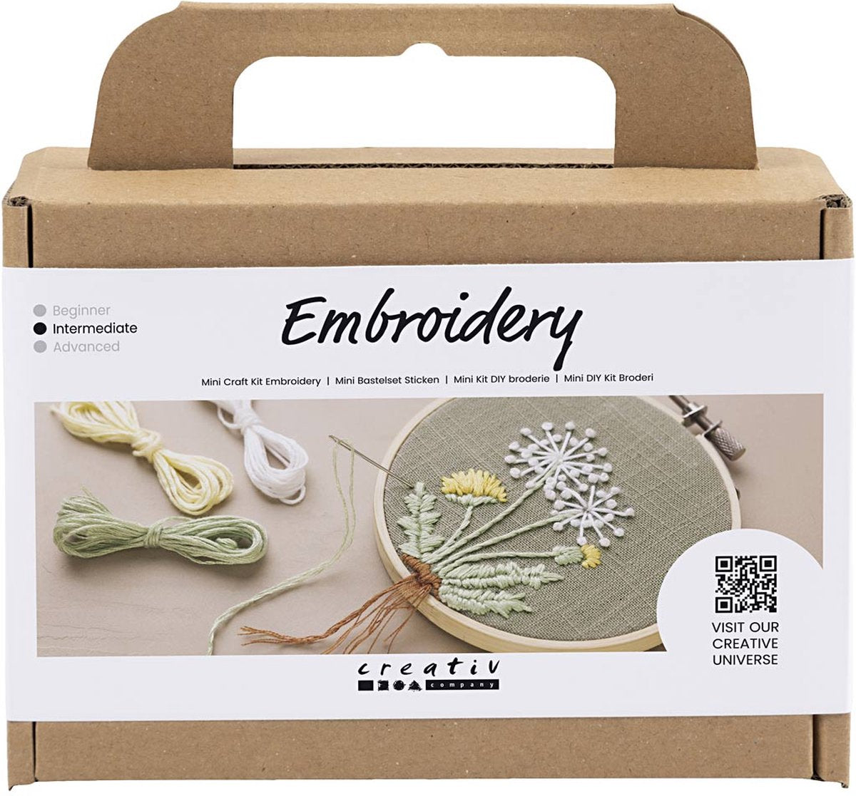 Creativ Company Mini-Hobby-Set Stickerei Wandbehang