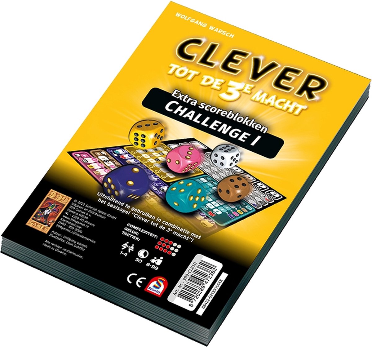 999Games 999 Spiele Punkteblöcke clever bis zur 3. Potenz Herausforderung