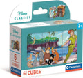 Clementoni Blockpuzzle Disney-Klassiker, 6-teilig.