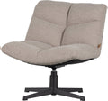 Woood vinny draaifauteuil - bouclé - zand - 80x75x75