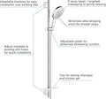 Grohe rainshower smartactive 150 douchestangset - 90 cm - met zeepschaal - chroom - 26594000