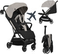 Lionelo julie air - ultralichte buggy - reisbuggy - auto-folding compact - slechts 7,5 kg - reizen handbagage - verstelbare rugleuning tot ligstand - xxl zonnescherm met upf50+ - onderhoudsvrije wielen - vanaf 6 maanden tot 22 kg - kinderwagen