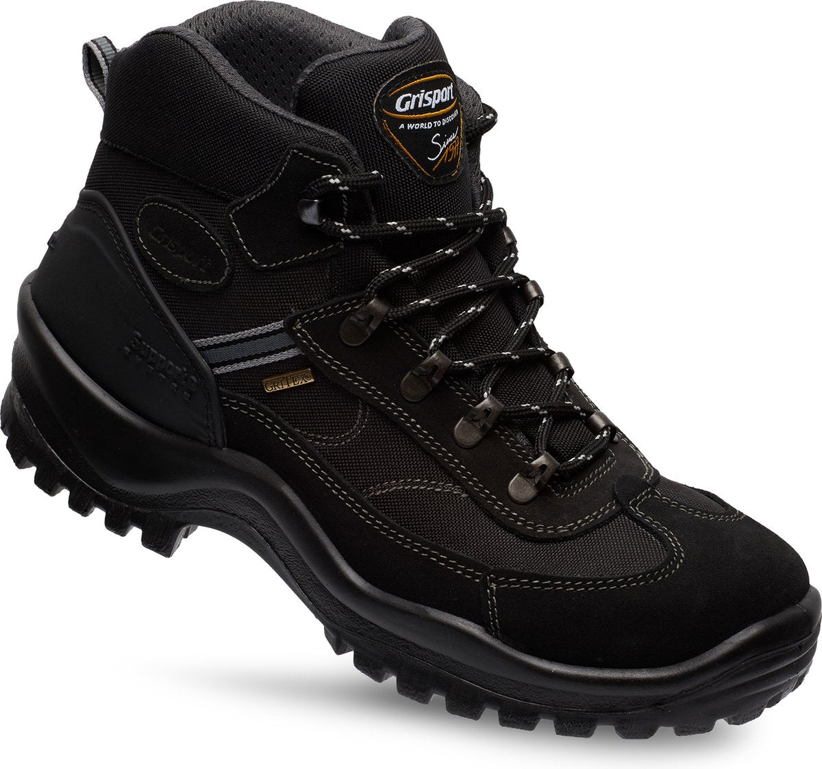Grisport torino mid unisex wandelschoenen - black 44