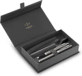 Parker balpen en vulpen im met etui ct m rvs