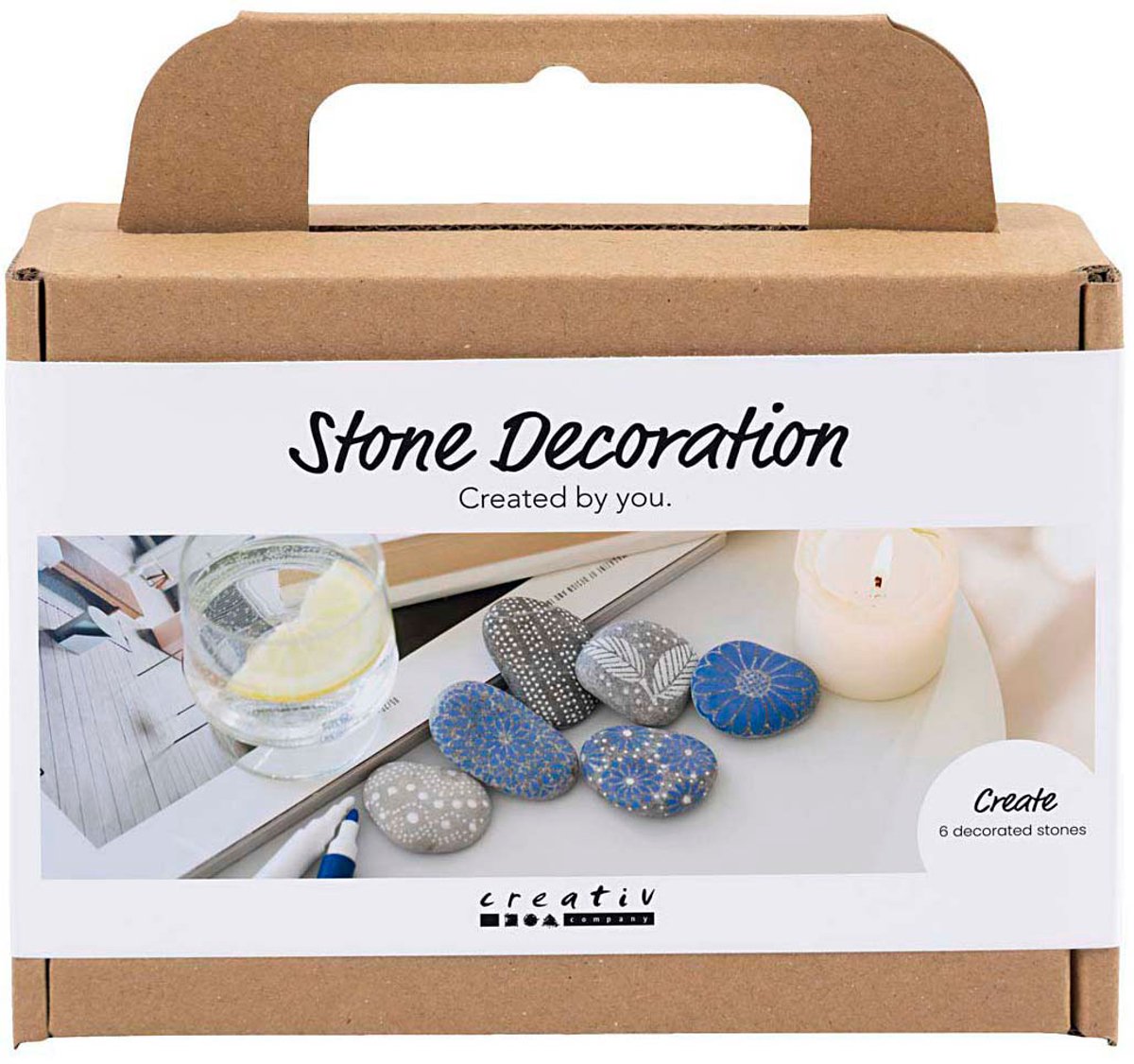 Creativ Company Mini-Hobbyset Steindekoration blau