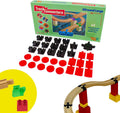Toy2 allround large - 33 brio adapters - treinbaanonderdelen - houten treinbaan - geschikt voor bekende bouwstenen en treinbanen van o.a. bandits angels