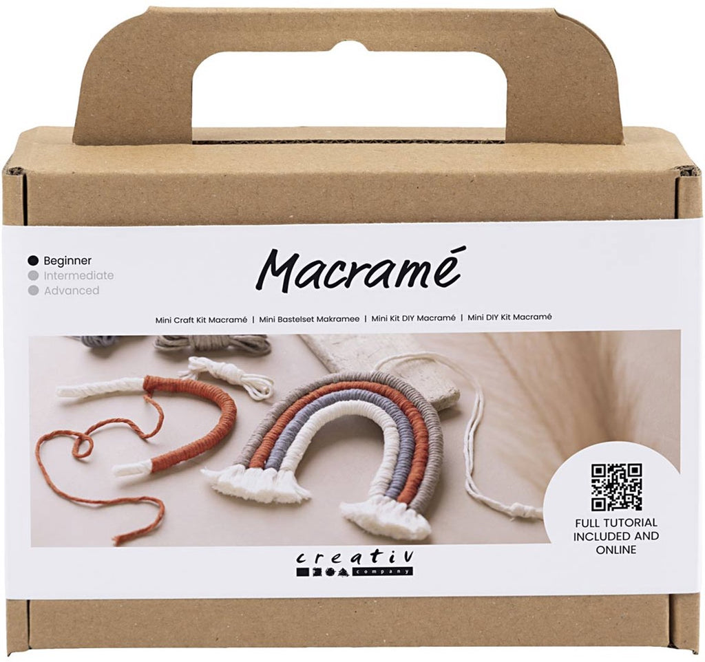 Creativ Company Mini-Hobbyset Makramee Regenbogen
