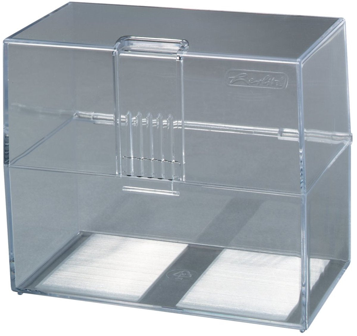 Herlitz karteikasten a7 leer transparent f�r 300 karten