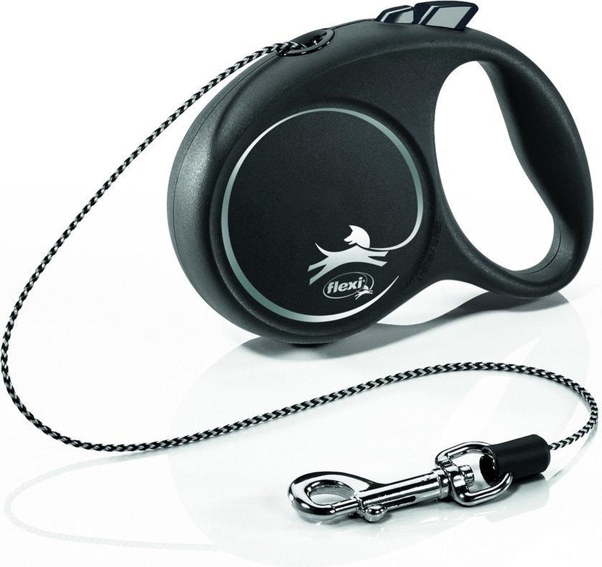 Flexi Einziehbare Schnur, schwarz, Designkabel, schwarz
