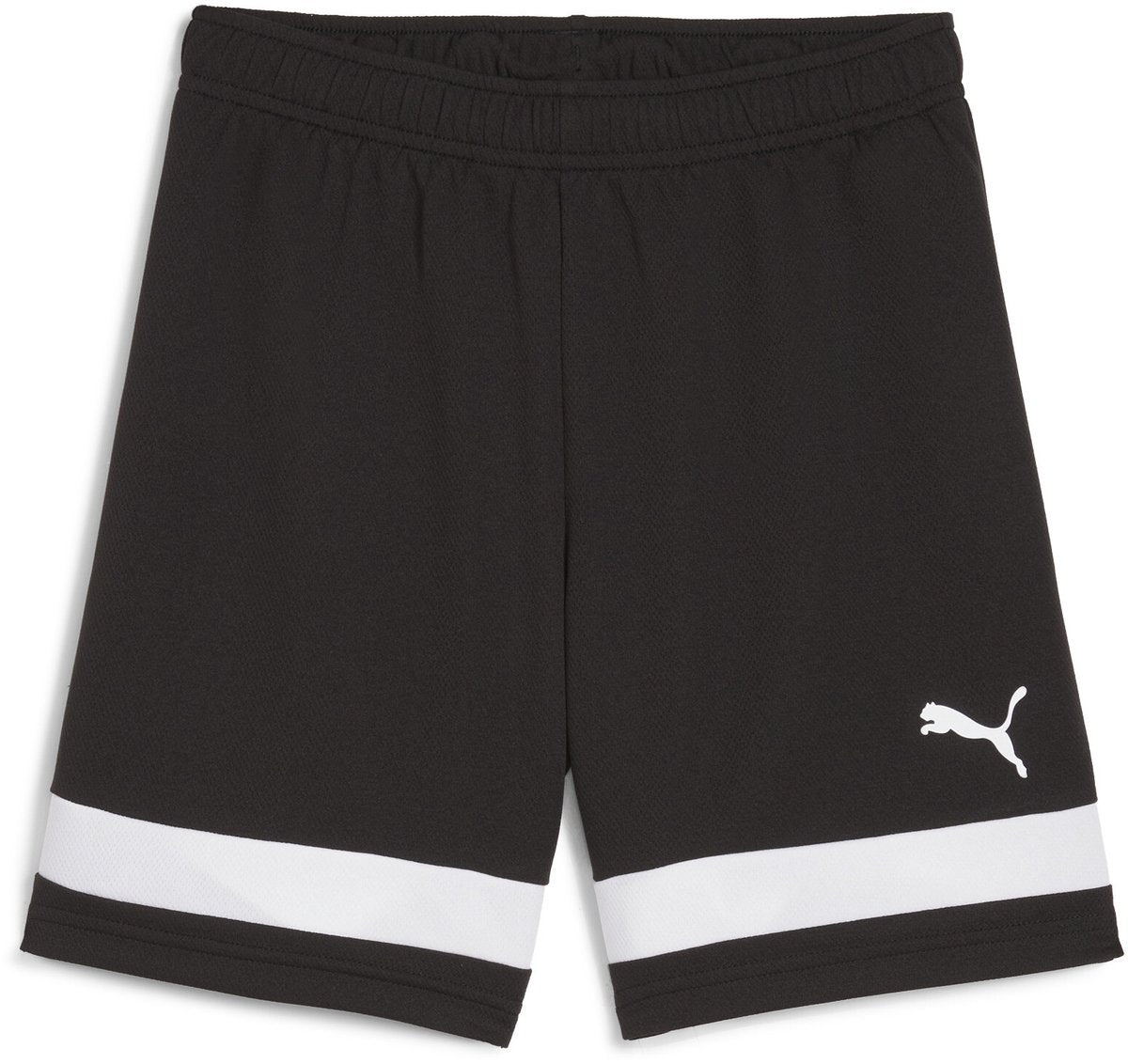 Puma individualrise shorts jr unisex sportbroek - black- white 140