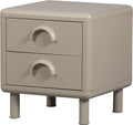 Woood rune ladekast met 2 lades - metaal - honinggeel - 45x42x42