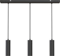 Calex hanglamp - gu10 - 3-lichts - plafondlamp - mat zwart - eetkamer - keuken - eettafel - excl. lichtbron