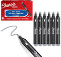 Sharpie creative marker acrylverfmarkers | ronde punt | verfmarkers op waterbasis | inkt loopt niet door en geschikt voor de meeste oppervlakken | koelgrijs | 6 stuks