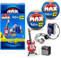Max build more premium retro s2 building bricks collection 2-pack (walkman gitaar en versterker) by zuru