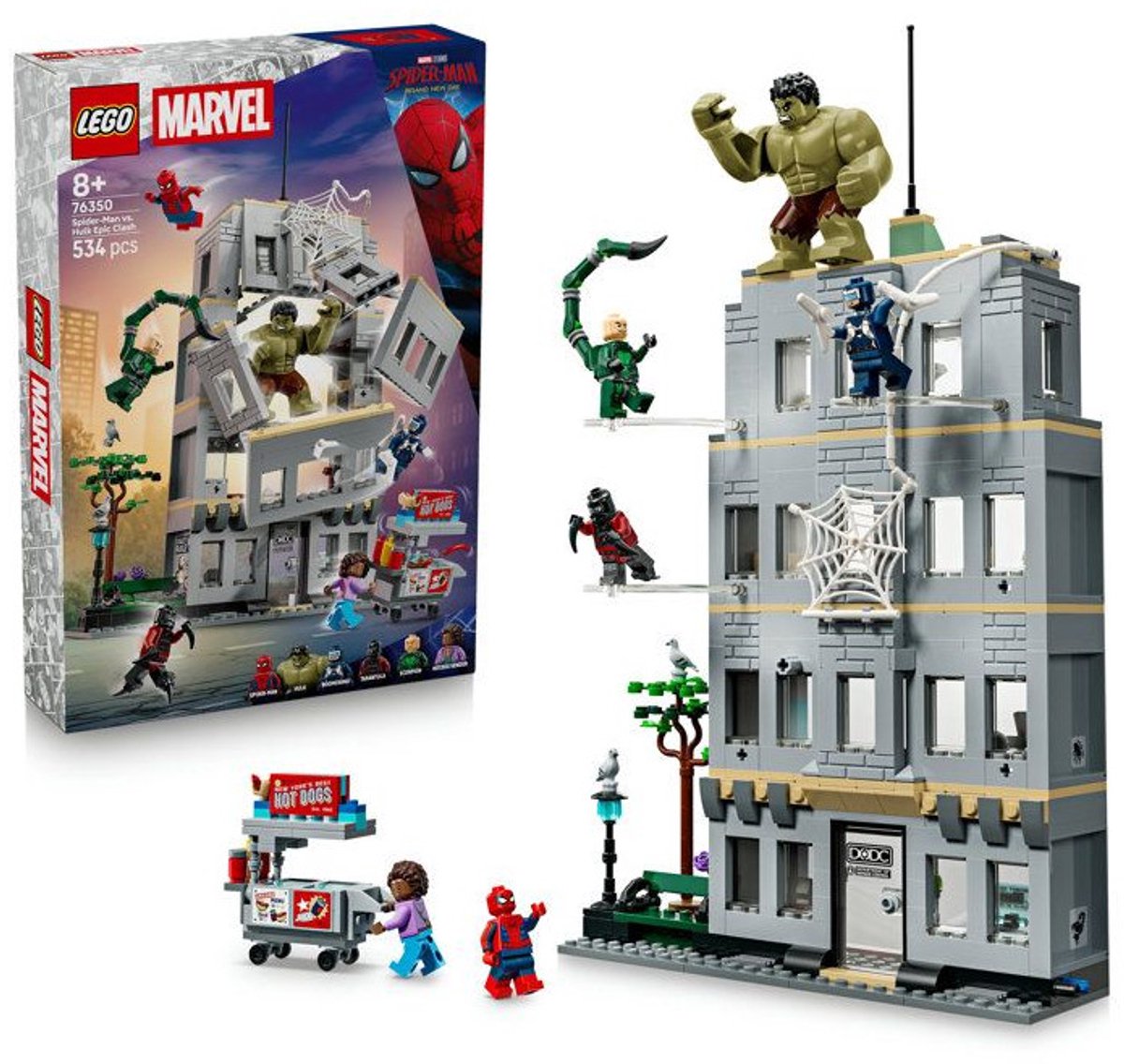 Lego ǀ marvel spider-man vs. hulk ultieme confrontatie superheld speelgoed voor kinderen 76350