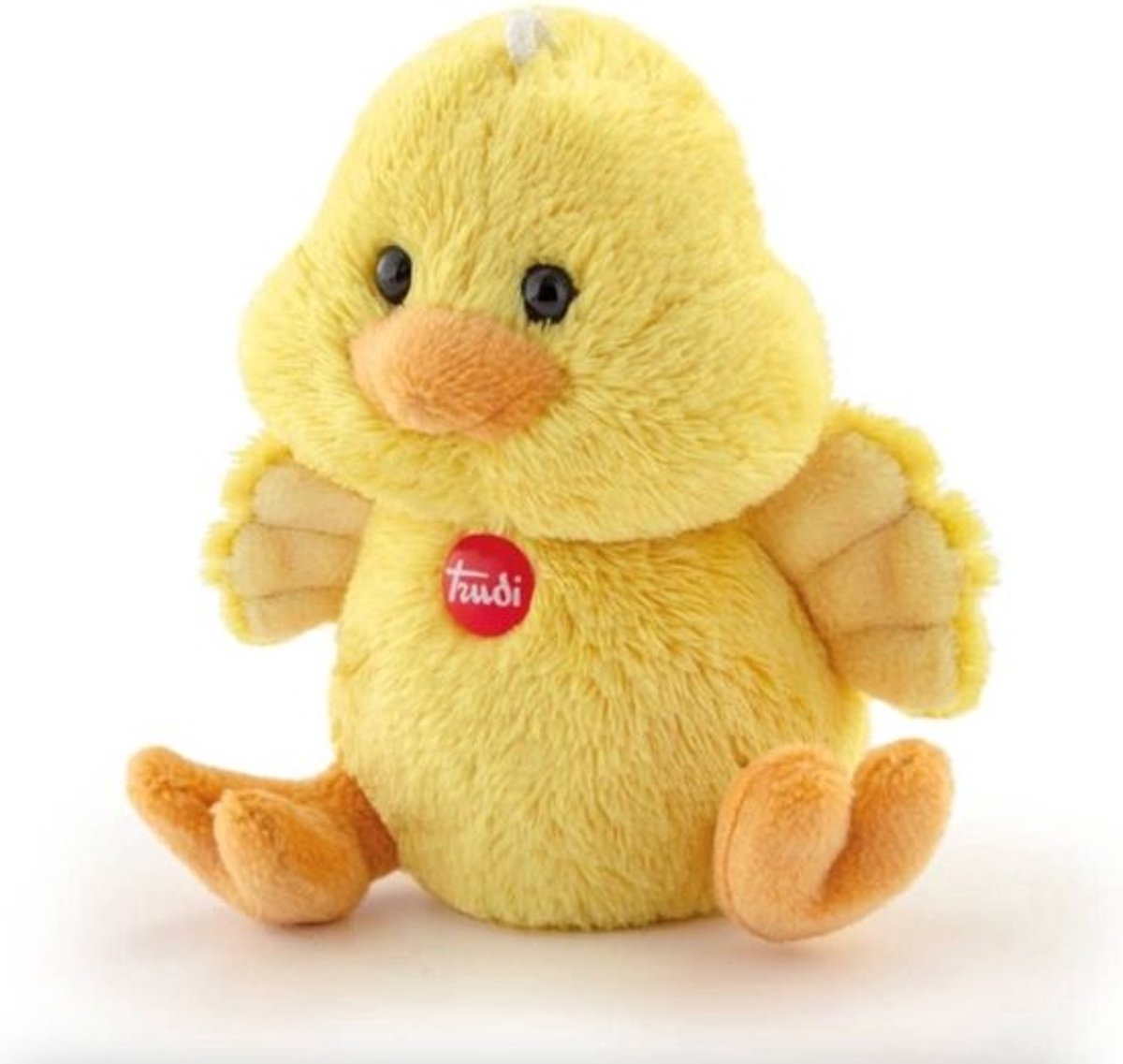Trudi - classic knuffel kuiken 9 cm - handgemaakt in italie - hoge kwaliteit pluche knuffel - knuffeldier voor jongens en meisjes - geel - 6x9x6 cm maat xxs