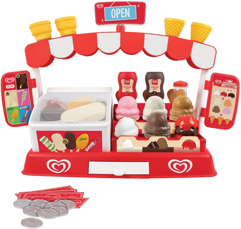 Casdon ola speelijs ijskraam | speelset met veel accessoires | met calippo, twister, magnum, cornetto, solero, schepijs en overige accessoires