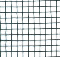 Sichtschutzwand aus Naturholz, quadratisches Maschengewebe 20x20 mm, 1x3 m, grün
