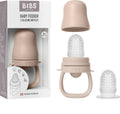 Bibs baby feeder met 2 siliconen speentjes, geschikt voor vrieslade, easy-grip, bpa-vrij - ideaal voor doorkomende tandjes en zelfvoeding, 4+ maanden - blush