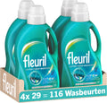 Fleuril active fresh - vloeibaar wasmiddel - alle kleuren was - 4x29 wasbeurten - voordeelverpakking