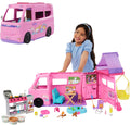 Barbie droomcamper - speelset met daktent, barbecue en meer dan 60 accessoires