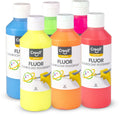 Creall Fluor-Gouachefarbe, 6 x 250 ml