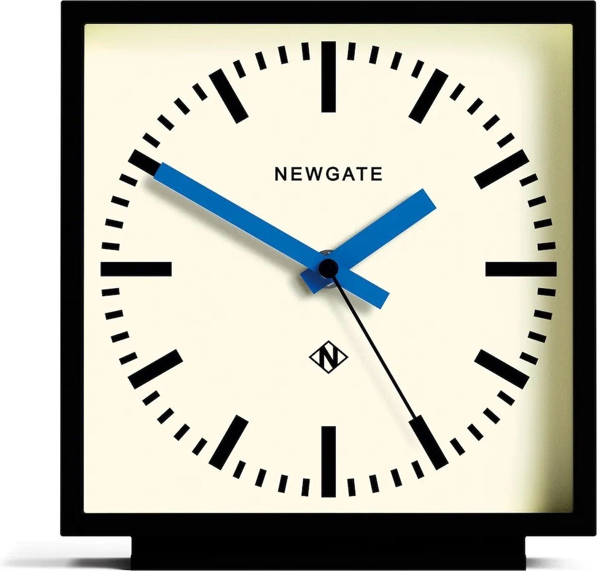 Newgate amp railway - staande klok - zwart met blauwe wijzers