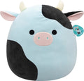 Squishmallows - cillian - blue and black cow 50cm pluche