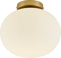 Nordlux alton 27,5-plafondlamp-e27-opaal glas messing