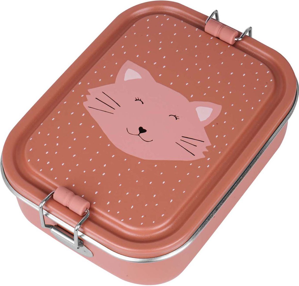 Trixie brooddoos klein - mrs. cat - rsv lunchbox voor kinderen - makkelijk te openen broodtrommel
