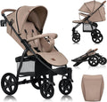 Lionelo buggy annet plus – lichtgewicht inklapbaar – grote massieve wielen met vering – inclusief voetenzak, klamboe bekerhouder – verstelbare rugleuning voetsteun – wandelwagen vanaf de geboorte tot 22 kg – kinderwagen