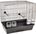 Flamingo vogelkooi selma 2 zwart - zwart - 55.5 x 34 x 51.5 cm