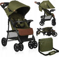 Lionelo emma plus buggy en kinderwagen - licht en duurzaam - verstelbare rugleuning tot ligstand - xxl luifel met venster - grote mand - organizer en tas - schokdempers - 5-punts gordel - tot 15 kg - compact inklapbaar