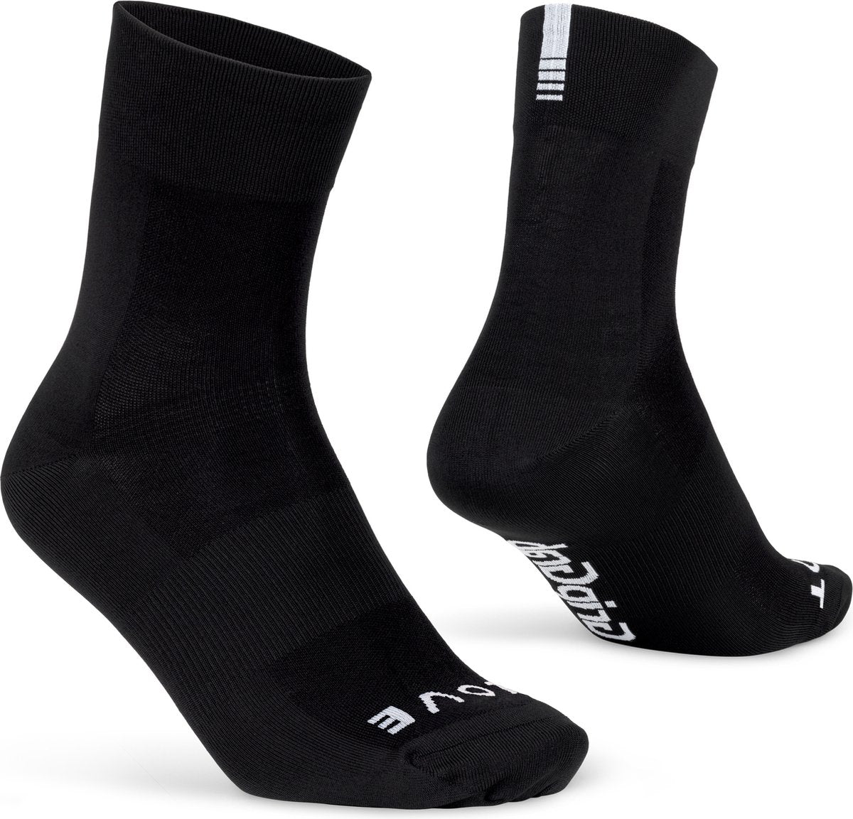 Gripgrab - lightweight sl performance zomer fietssokken 1 paar coolmax wielersport sokken regular cut - zwart - unisex - maat s (38-41)