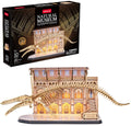 Cubic fun - 3d puzzel - hout - blauwe vinvis met led
